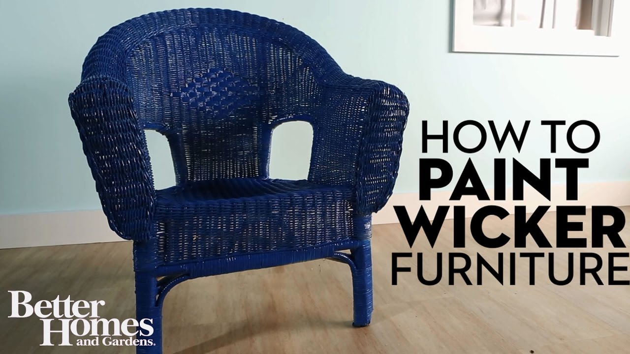How to Paint Wicker Furniture
