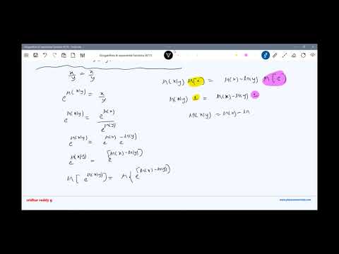 Logarithms & exponential functions