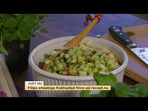 Så här får du en modern fruktsallad med sting - Nyhetsmorgon (TV4)