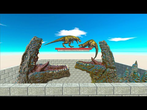 Each Unit Against Itself Cage With Godzilla ► Animal Revolt Battle Simulator
