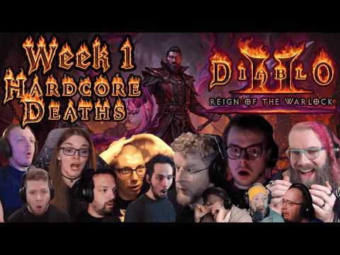 Week 1 of BEST Hardcore Deaths 💀 D2R: Reign of the Warlock