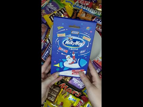 Very Yummy Chocolate Bars MilkyWay Snickers Twix (ASMR)