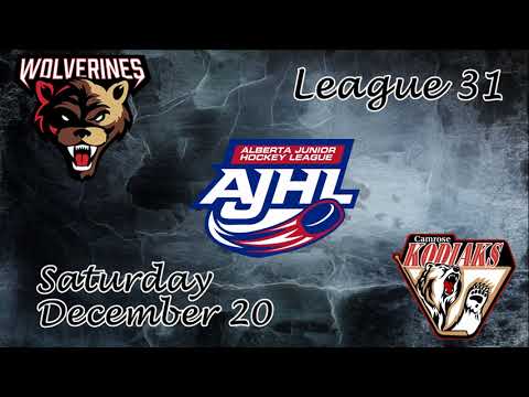Kodiaks Hilites Gm 31 Whitecourt Wolverines @ Camrose Kodiaks December 20, 2025