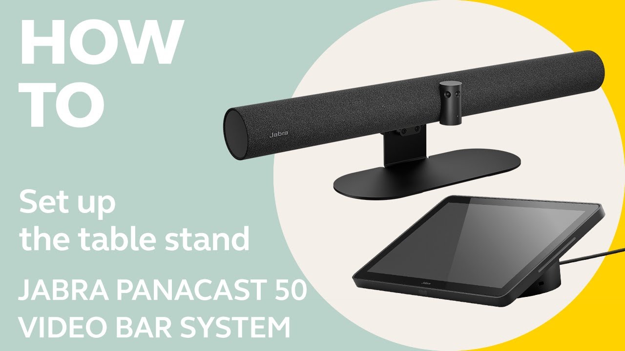 Jabra PanaCast 50 VBS: How to set up the table stand | Jabra Support