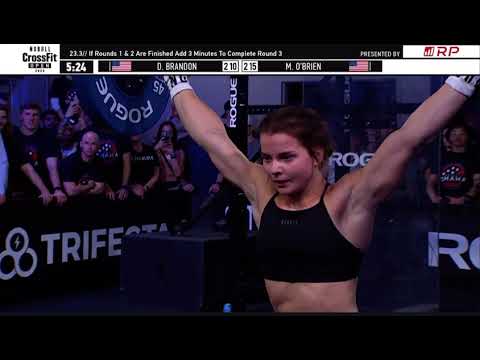 Crossfit Open 23.3 Danielle Brandon VS Mal O’Brien Live Head To Head.