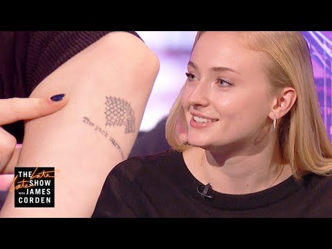 Sophie Turner Explains Her 'Game of Thrones' Tattoo  #LateLateLondon thumnail