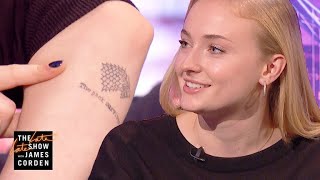 Sophie Turner Explains Her 'Game of Thrones' Tattoo  #LateLateLondon