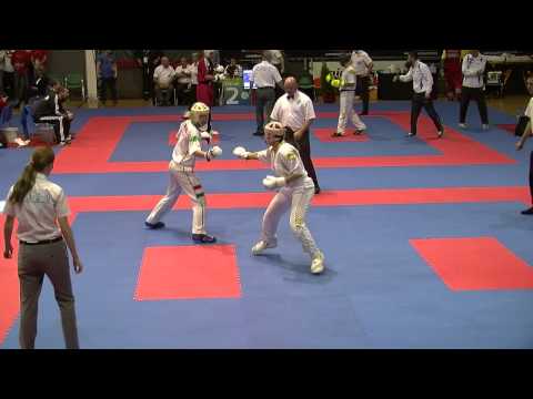 Deborah DeVita (ITA) v Henrietta Nagy (HUN) WAKO European Championships 2014