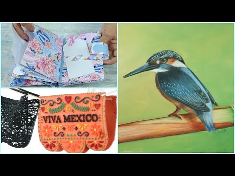 ManosalaObraTv 2018 Program 26 Oil Painting - Scrapbooking - Mexican Style Stamps