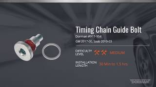 Timing Chain Guide Bolt 2000-17 GM 2.0/2.4L - video thumbnail 3