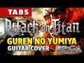 Attack on Titan OP1 - Guren no Yumiya (Fingerstyle guitar cover by Kaminari)