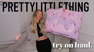 PRETTY LITTLE THING BLACK FRIDAY TRY ON HAUL - autumn winter 2022 | Georgia Wells