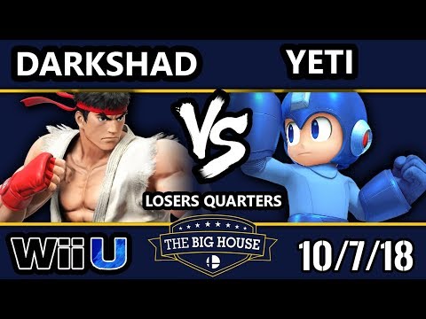 TBH8 Smash 4 - FS | DarkShad (Ryu) Vs. db | yeti (Mega Man) - Wii U Losers Quarters