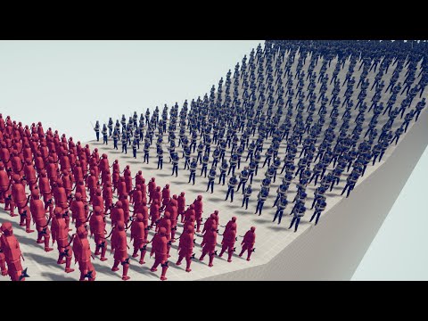 50x Ninja vs EPIC SQUIRE HORDE | Totally Accurate Battle Simulator TABS