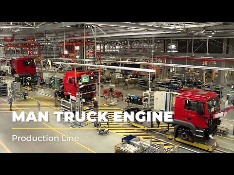 Man Truck Engine Production Line | Man Plant | How Truck is Made