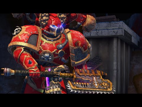 Khorne Berzerker vs Ultramarines, Imperial Guard & Orks - Warhammer 40K: Space Marine, Augmented Mod