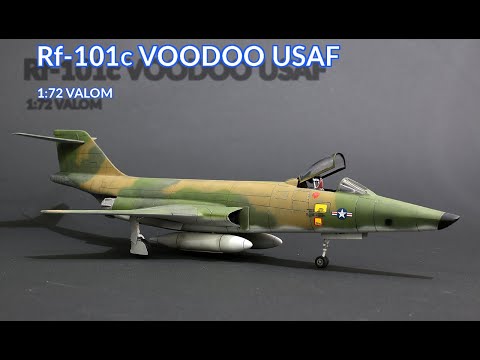 McDonell RF-101C Voodoo USAF 1/72 Valom scale model Full Video Build