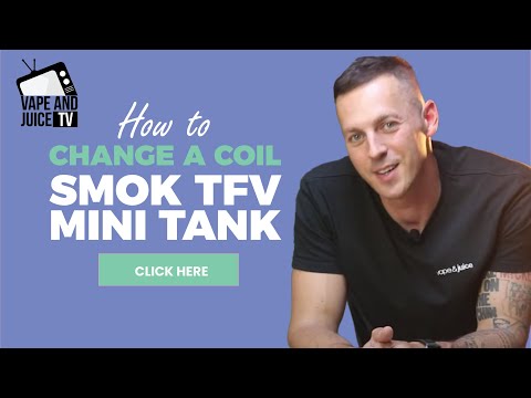 Part of a video titled How To Change Smok TFV Mini V2 Coil & When [Step-by-Step]