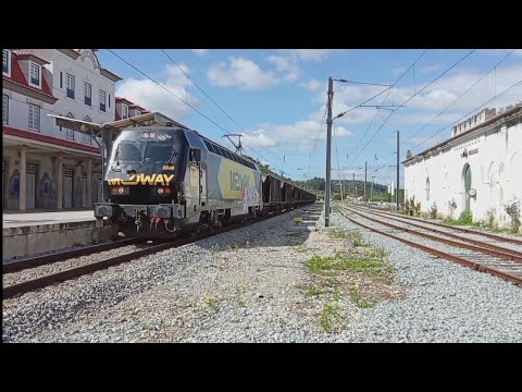 Chegada e manobras do comboio da Areia em 📍 Santarém 📍