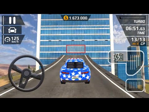 Smash Car Hit - American Car with Indian Registration Number - Impossible Sunts Driving Gameplay 3D