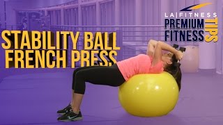 French Press on Stability Ball exercise video thumbnail