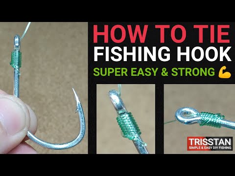 How to tie the Easy Snell Knot for snelling a hook | Best Fishing Knot Tutorial #fishing #hook
