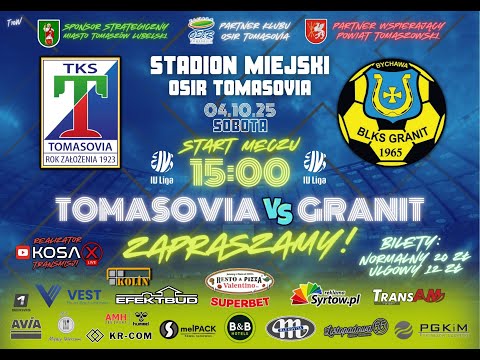 Tomasovia Tomaszów Lubelski - Granit Bychawa [ Na żywo 🔴 ] 04.10.2025 r.
