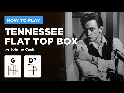 Tennessee Flat Top Box • Johnny Cash guitar lesson w/ intro riff tabs ...