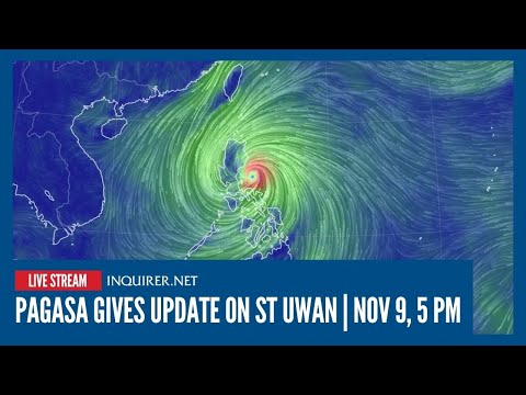 LIVE: Pagasa gives update on Super Typhoon Uwan | Nov 9, 5 PM