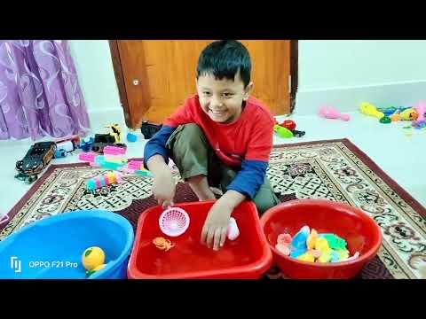 Naif Play with Ride on Cars Toy..Learning Fruits Name..