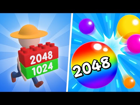 Brick Runner vs Bump Merge 2048  - Max Level Gameplay (Part 1)
