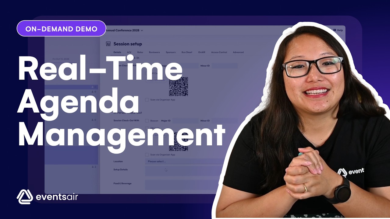 How to Manage Event Agendas & Speakers with EventsAir [On-Demand Demo]