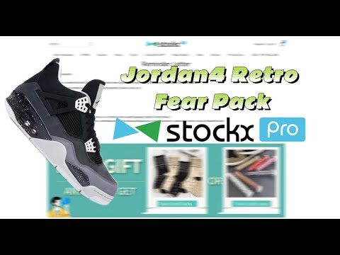 Jordan 4 Retro Fear Pack Unboxing / STOCKXPRO.COM /💞