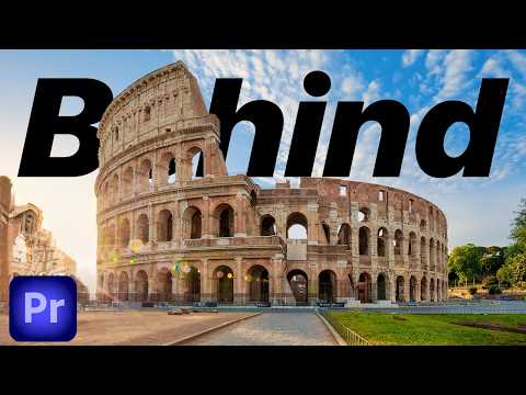 How To Add Text Behind Objects In Premiere Pro