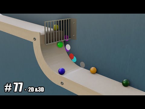 2D Vs 3D Marble Race