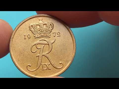 5 öre 1972 Denmark AU coin
