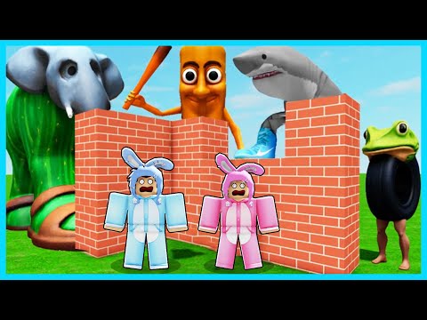 MIPAN & ZUZUZU Membangun Rumah Aman Vs Brainrot Anomali! ROBLOX