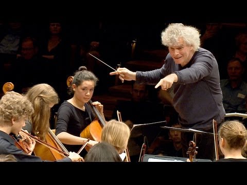 In rehearsal: Simon Rattle conducts 6 Berlin school orchestras