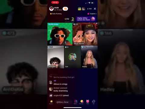 vium arguing with Allison on TikTok live