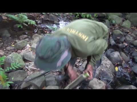 Making a Bamboo Rice Cooker "JEST Camp" - Subic Bay Philippines