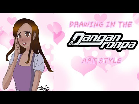 Drawing Myself In The Danganronpa Art Style