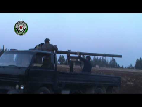 استهداف مقرات النظام في قرية الكم في حمص بمدفع 105 من قبل لواء أسود الإسلام