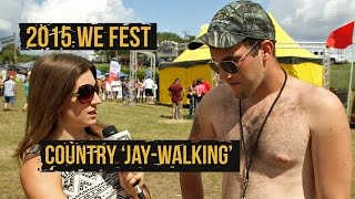Country 'Jay-Walking' at WE Fest 2015