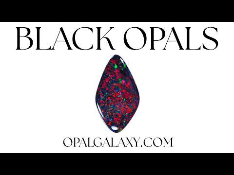 1.68ct Natural Black Opal – Marquise Sparkling Cherry Red #blackopal