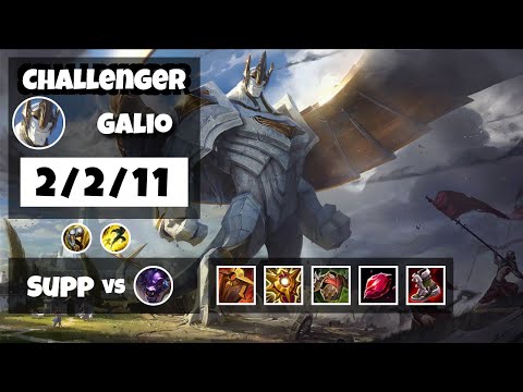 Galio vs Alistar KOREAN Challenger SUPPORT (2/2/11) - v11.6