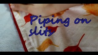 How to attach piping on the slits(chalks)