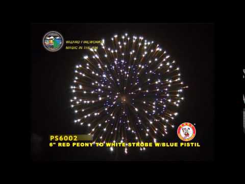 SB150PE19 - 6 INCH SHELL - WIZARD FIREWORKS - PS6002