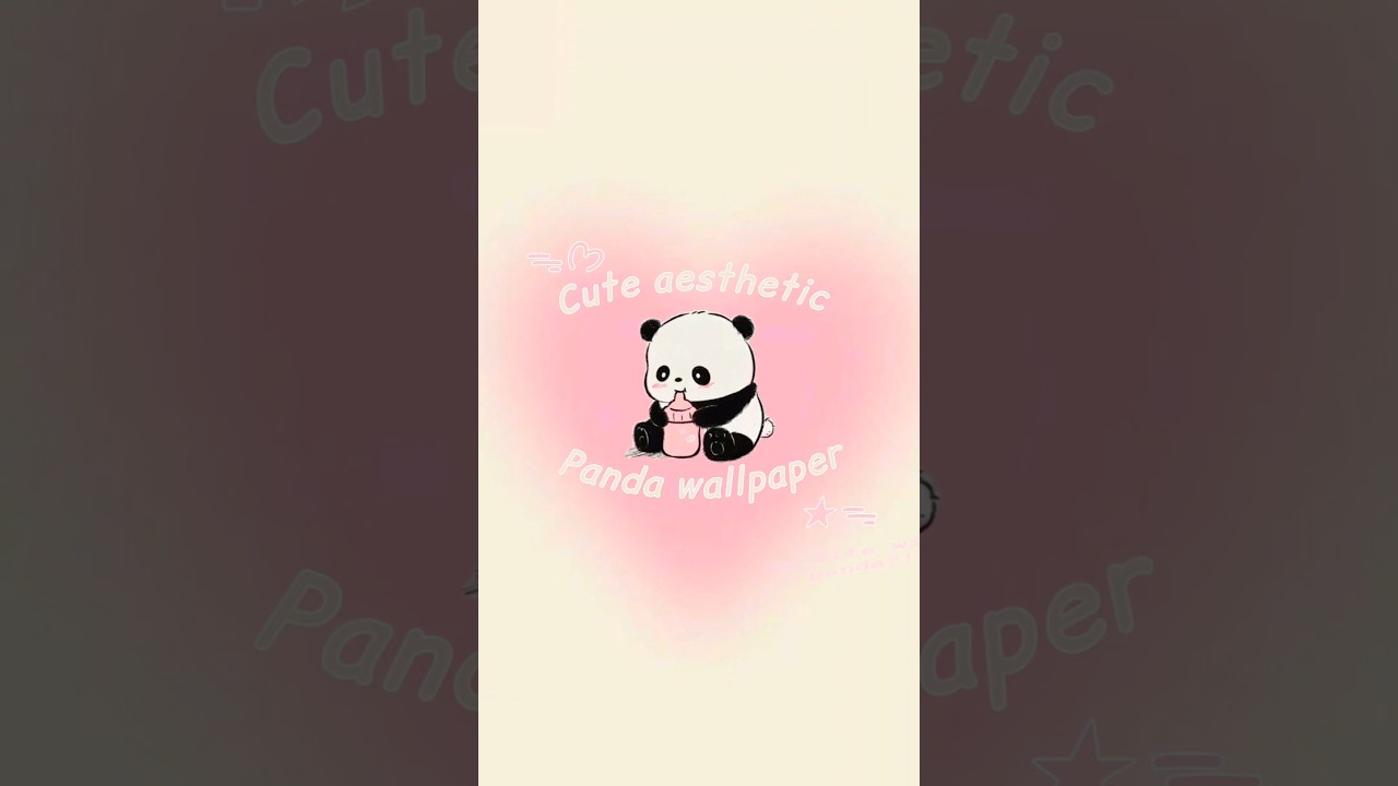ᯓᡣ𐭩Aesthetic panda wallpapers🐼✨️~ #shorts #wallpapers #aesthetic