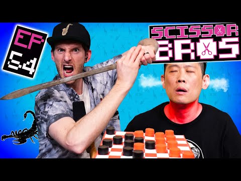 Roasting Steve's Hair & Scorpion Checkers| Scissor Bros w/ Jeremiah Watkins & Steebee Weebee | Ep 54