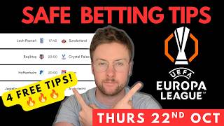 Europa League Football Betting Tips & Predictions Today | 4 Matches (Thursday 22